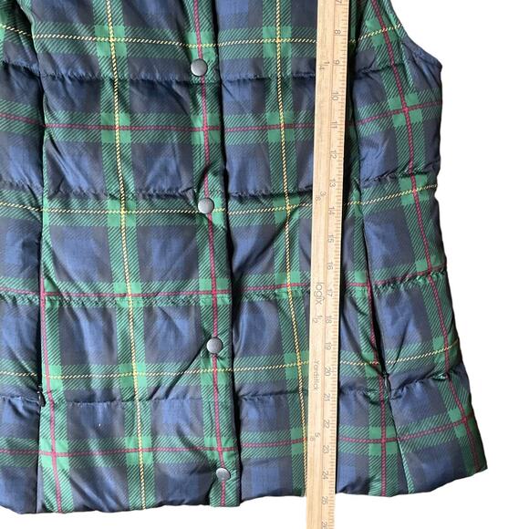 J.Jill Blackwatch Plaid Quilted Puffer Vest XS (fits more like S) - Picture 3 of 6
